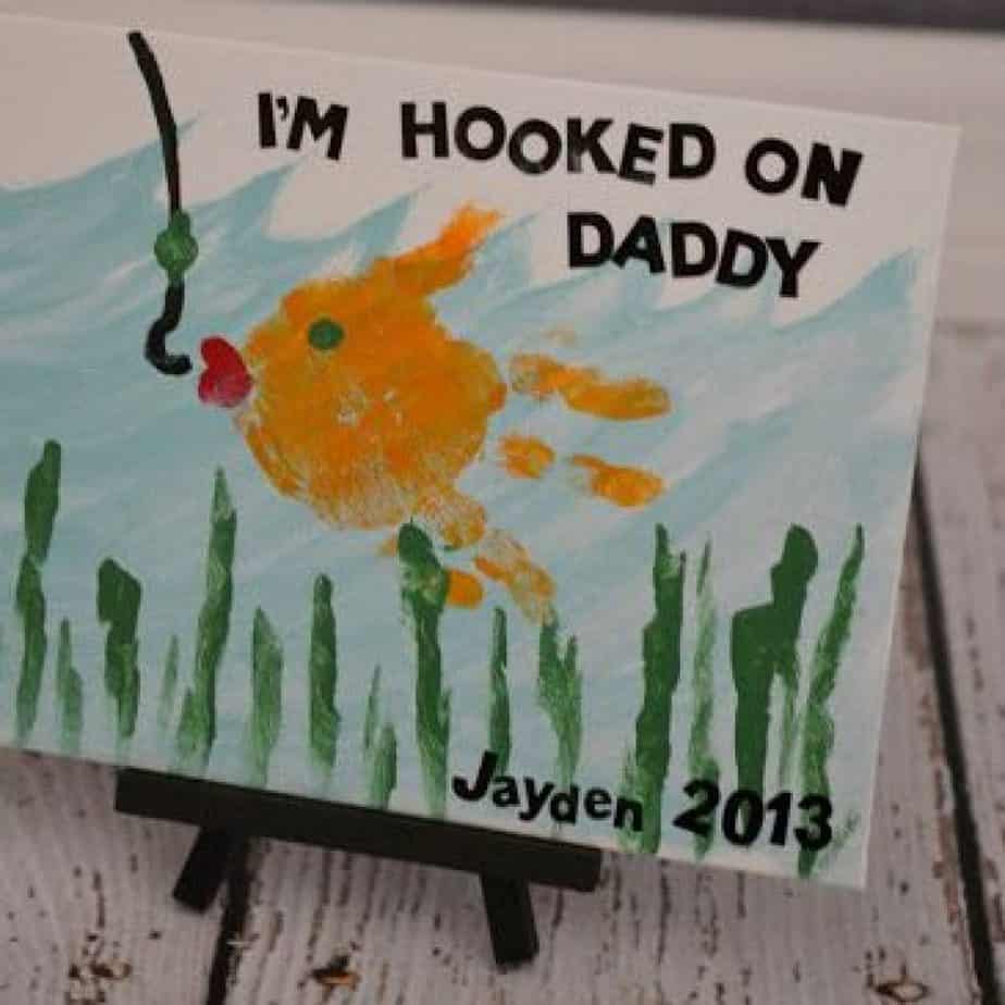 father's day fishing craft, dad craft