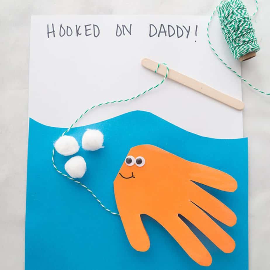 father's day fishing craft, dad craft