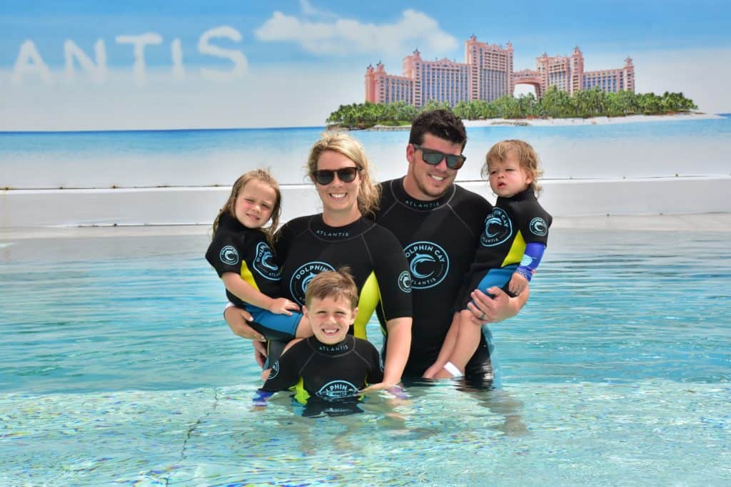 our family at Dolphin Cay