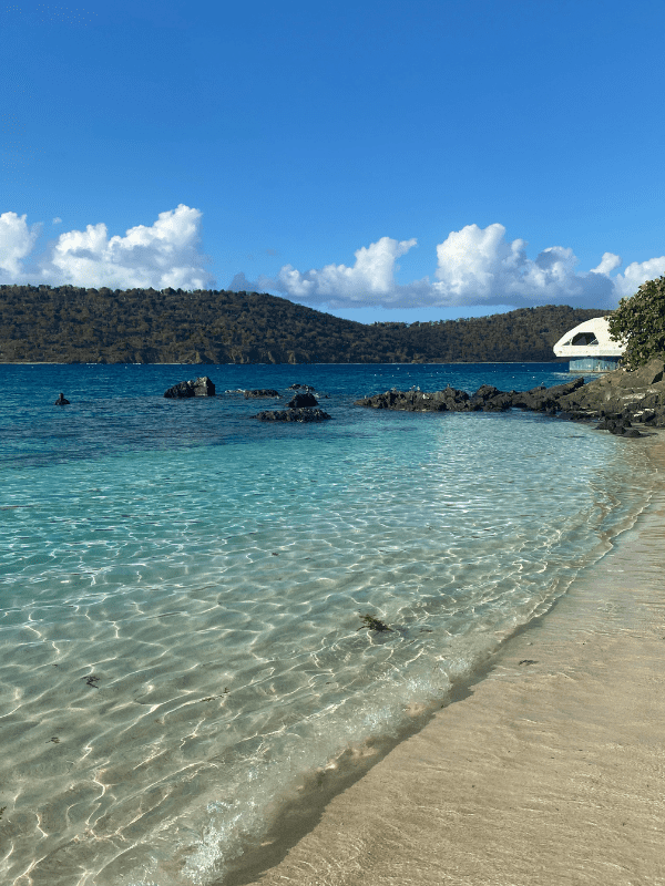 Coki Beach in St. Thomas - a beautiful beach with wonderful snorkeling.