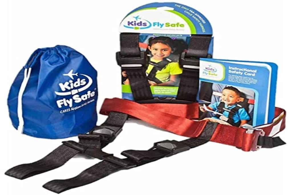 childcare safety device for flying on an airplane with children