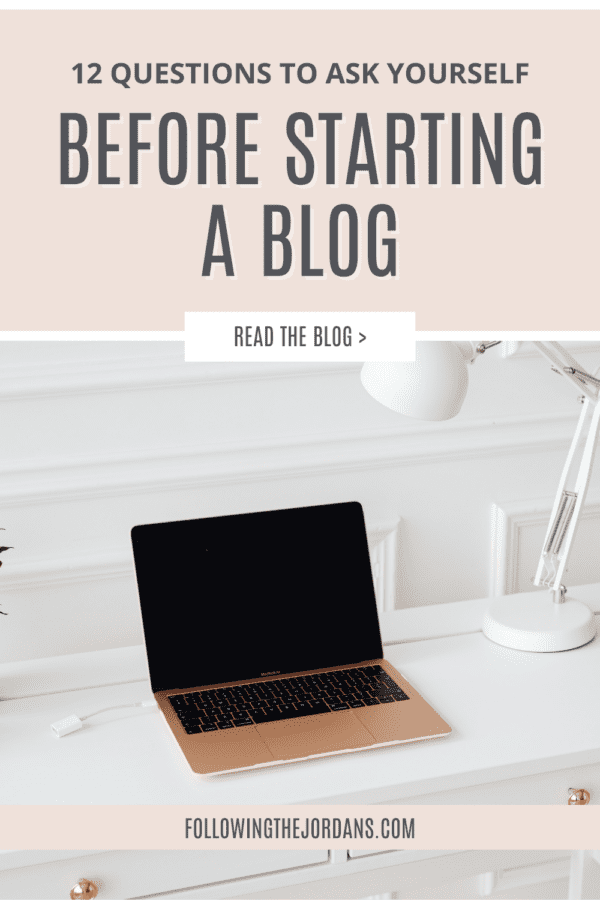 12 Questions to Ask Yourself Before Starting a Blog