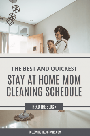 home mom cleaning schedule